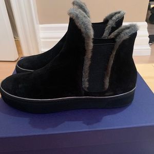 Stuart Weitzman Nero Velour 6.5 Black